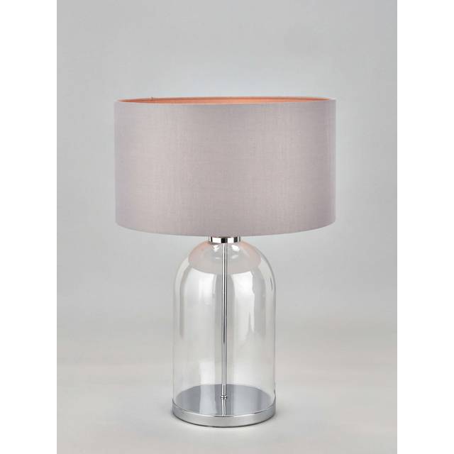 Pacific Cloche Glass Table Lamp, Clear