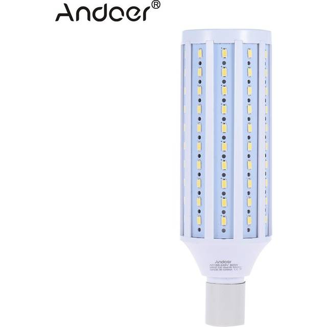 Andoer fotostudio glödlampa fotografering 5500k 60w 120 pärlor led video ljus majslampa glödlampa dagsljus e27 uttag