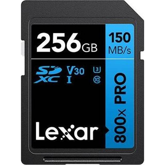 Lexar 256GB 800x (150MB/s) UHS-I V30 PRO Blue Series SDXC Memory Card