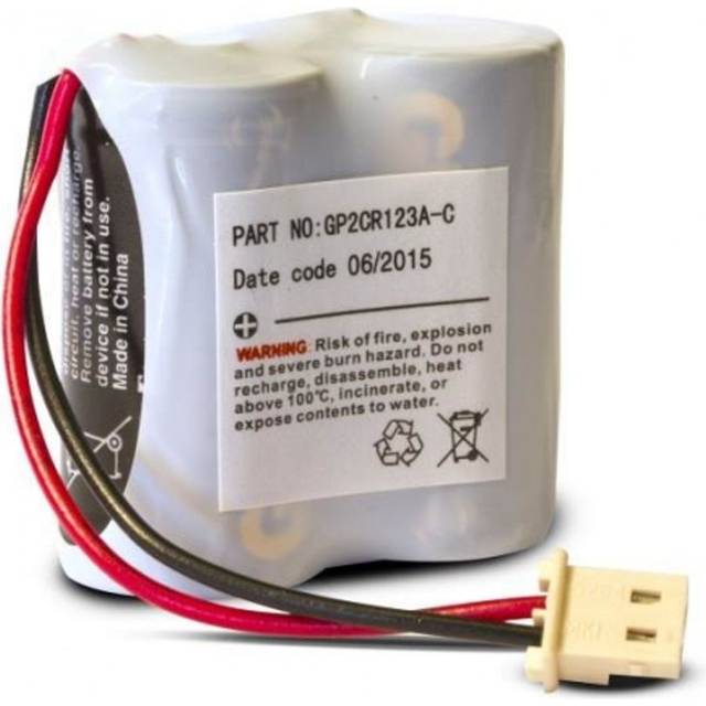 GP2CR123A-C Litium, 6.0V 1.4Ah