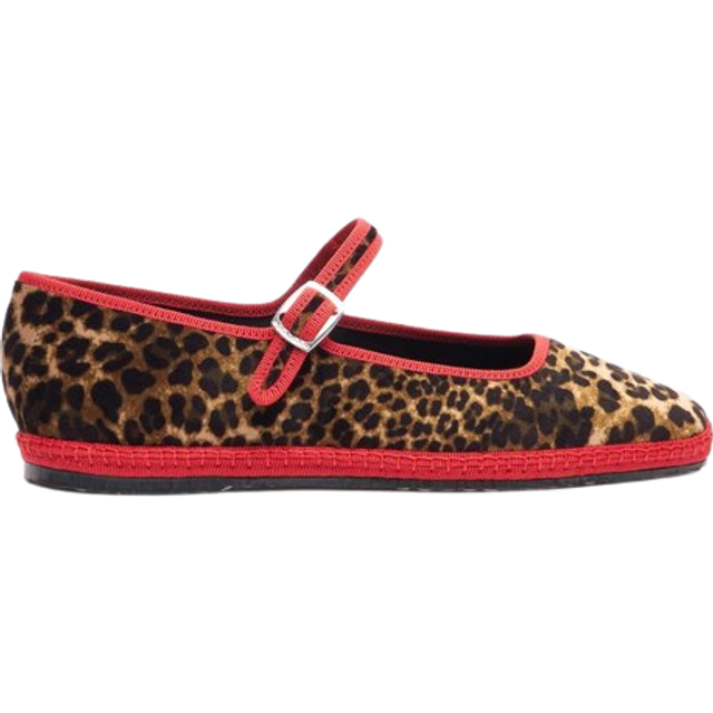 Scarosso Slippers Petra Léopard Velours Velours - Léopard - Velours (42)