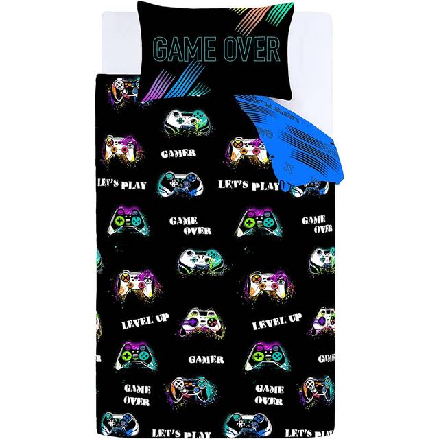 Game Over Duvet Cover - Black - Single - Catherine Lansfield