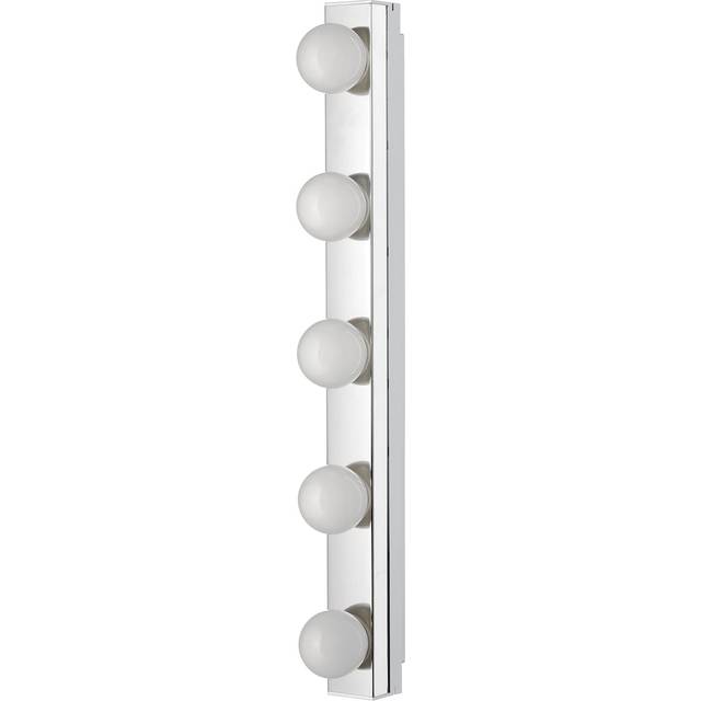 LEDSJÖ LED wall lamp, stainless steel