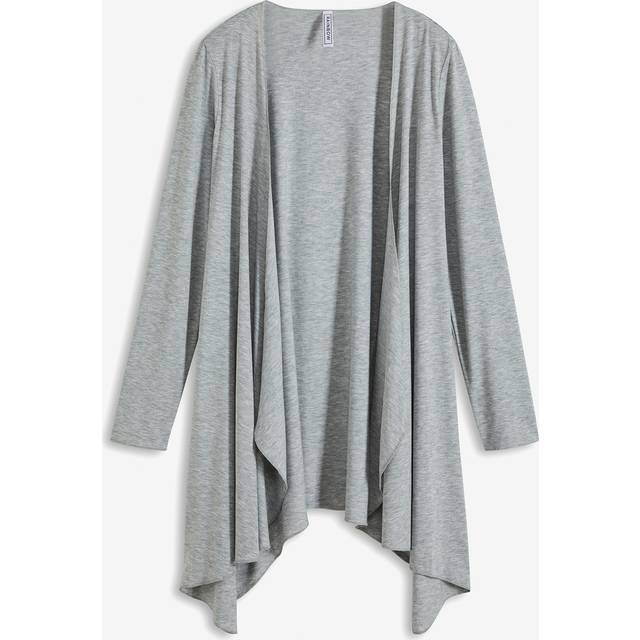 bonprix Waterfall Jersey Cardigan - Grey