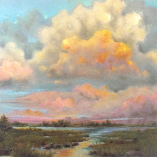 Big Sky Big Dreams by Marabeth Quin - Wrapped Canvas Painting (30cm H x 30cm W)