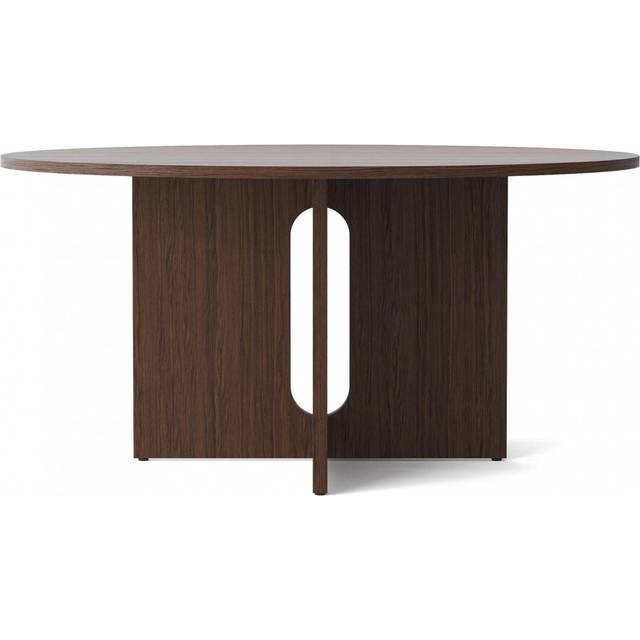 Audo Copenhagen - Androgyne Dining Table, 150 - Matbord - Dark Stained Oak - W89 x H73 x Ø150 cm