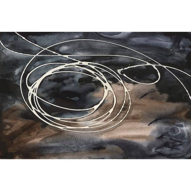 Midnight Swirl II - Painting - Wrapped Canvas (20cm H x 30cm W)