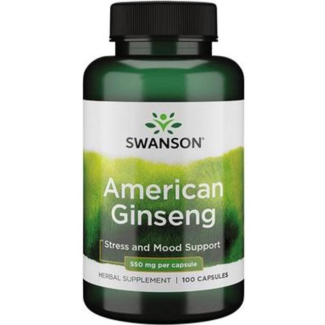 Swanson  American Ginseng   550 mg   100 Capsules