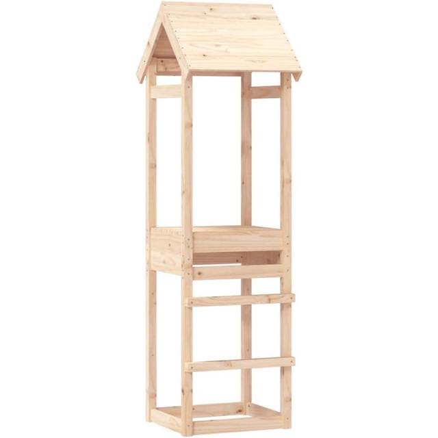 vidaXL Play Tower 53x46.5x194 cm Solid Wood Pine - Brown