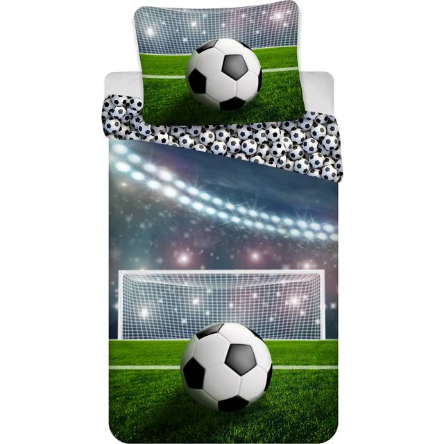 Licens Junior sengetøj 100x140 Straffespark sengesæt fodbold- 2 100% bomuld