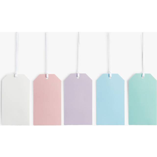 John Lewis Pastel Luggage Gift Tags, Pack of 5