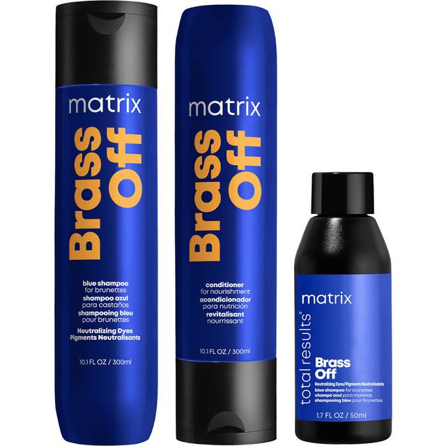 Matrix Total Results Brass Off Blue Shampoo Travel Size 75ml for Brunettes Matrix