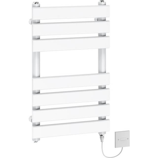 (650x400mm - 300W) WarmeHaus Electric Flat Panel Heated Towel Rail White