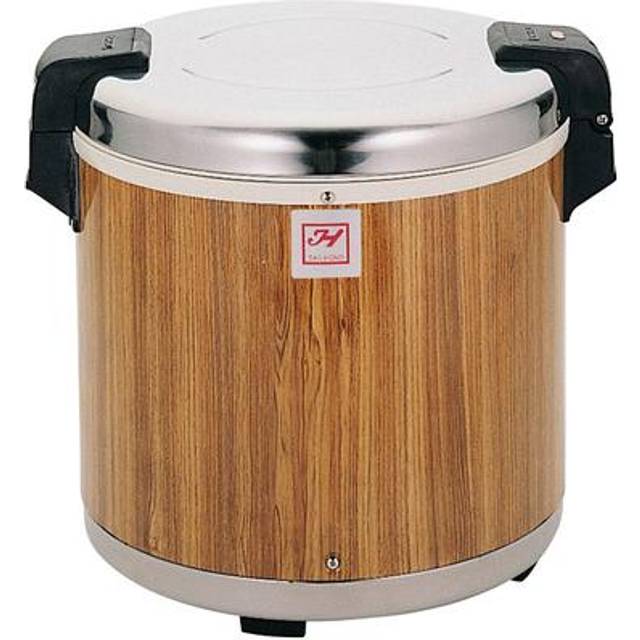 Large wood grain rice warmer 50 cups for restaurant take away 395wx395dx385hmm