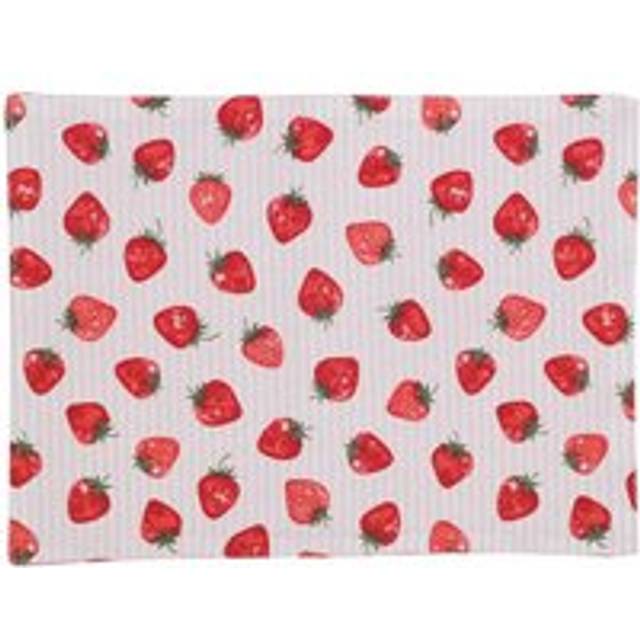 My Home Pack of 2 Strawberry Placemats - Red