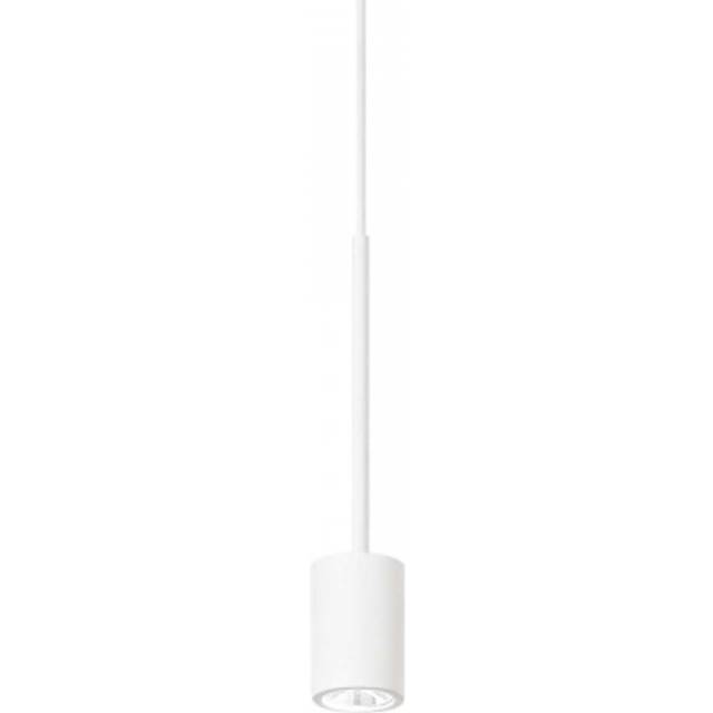 Archimede Integrated led Cylinder Pendant Ceiling Light White 250Lm 3000K - Ideal Lux