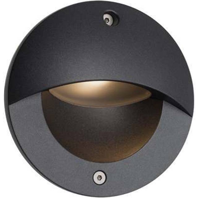 Ansell APCLEDWL 3W Parona Circular 4000K LED Wall Light Graphite