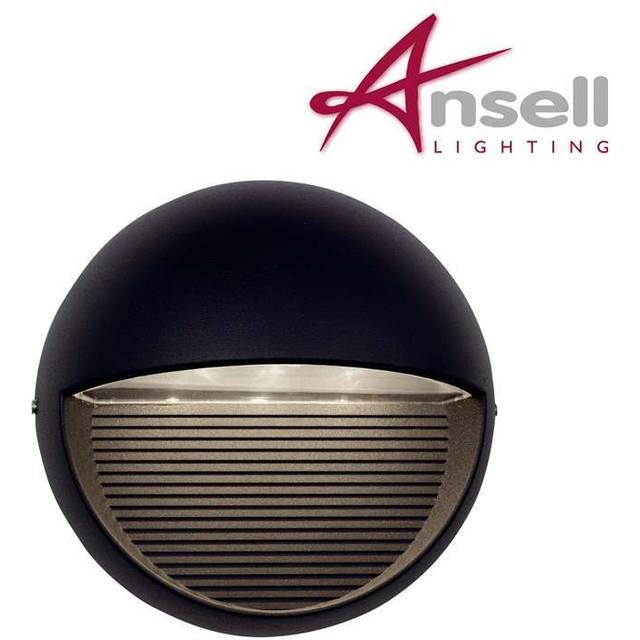 Ansell Kappa 3W LED Wall Light IP65 Black AKLED/B