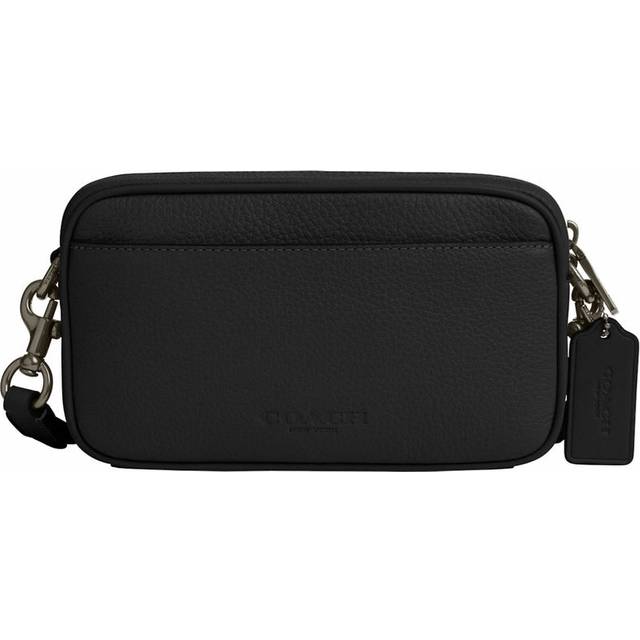 Coach Mens Jayden Crossbody in Pebbled Leather Bag - Black - One Size