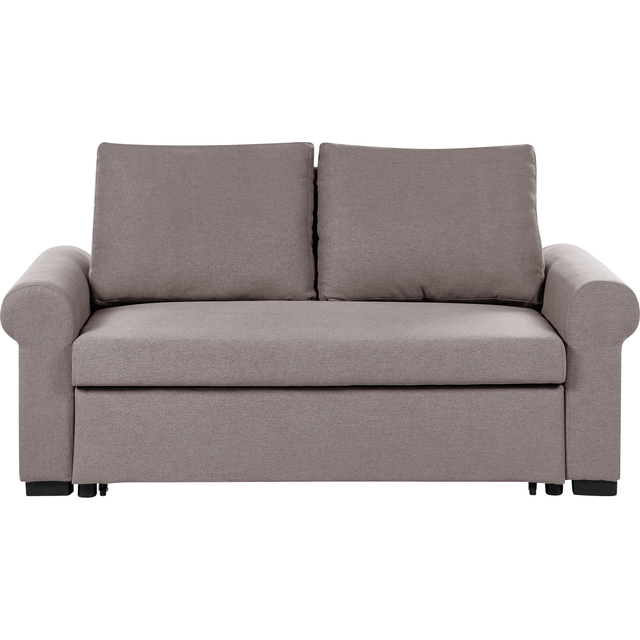 Fabric Sofa Bed Light Brown SILDA
