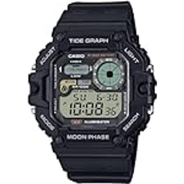 Casio Standard Digital Graph Moon Phase Resin Strap Quartz WS-1700H-1AV 100M Men&#39;s Watch