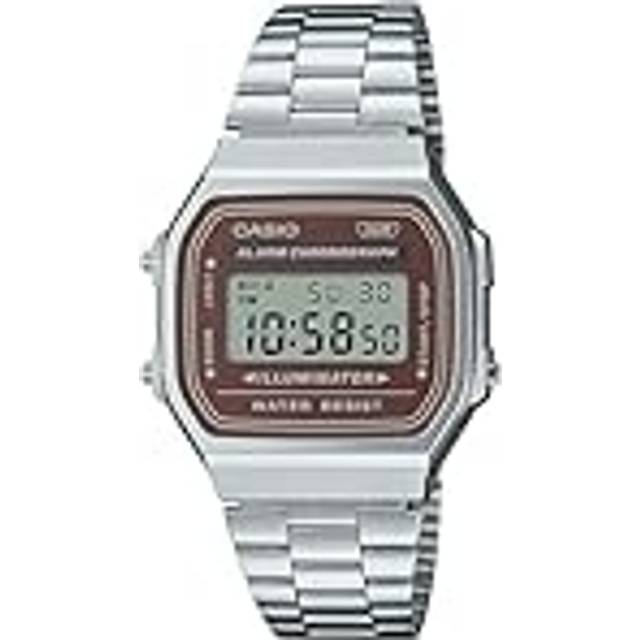 [Casio] CASIO Digital Watch Vintage Series A168WA-5AY Men's Women's Kids Silver x Brown Overseas Model