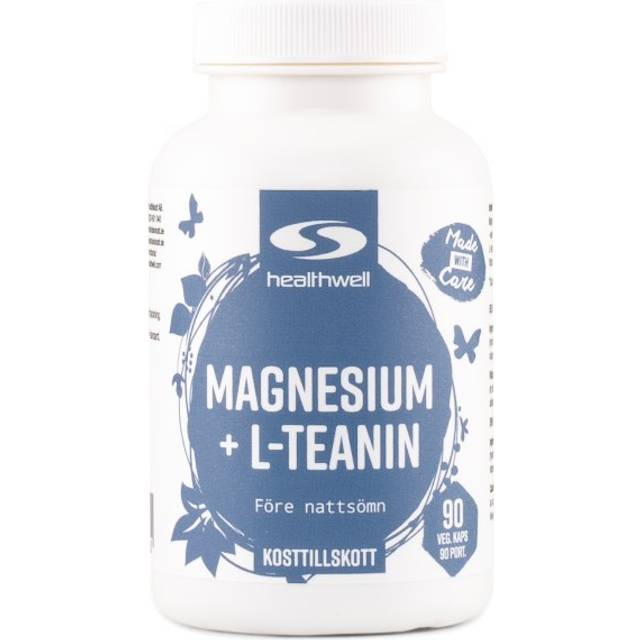 Healthwell Magnesium+L-teanin, 90 kaps