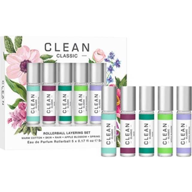 CLEAN CLASSIC Eau de Parfum Rollerball Fragrance Gift Set | Light  Layerable Fragrance | Vegan  Phthalate-Free  & Paraben-Free | Travel Size