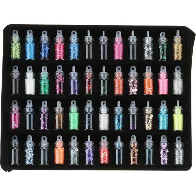 (48ÂX Glitter Powder Sequins) 48/277pcs Resin Casting Molds Kit Jewelry Pendant Silicone Mould Making Craft