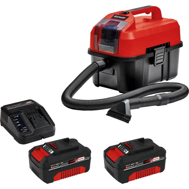 Einhell TE-VC 18/10 Li 18v Cordless Mini Wet and Dry Vacuum Cleaner 10L 2 x 4ah Li-ion Battery Charger No Case