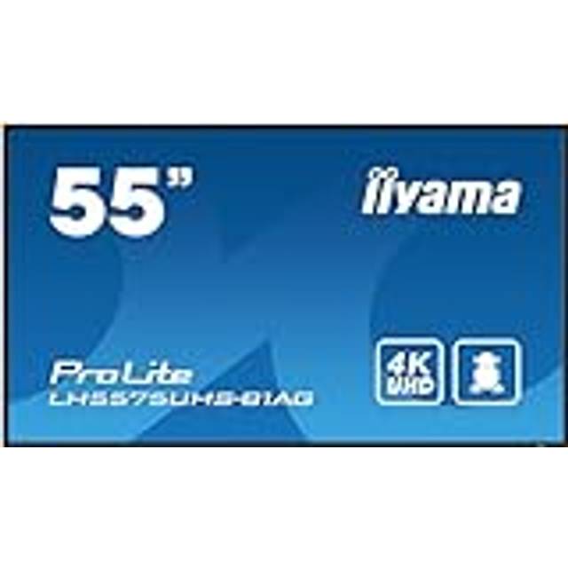 'iiyama LH5575UHS-B1AG 55' 4K UHD IPS Display - 24/7 Usage, 500 cd/m2 Brightness'