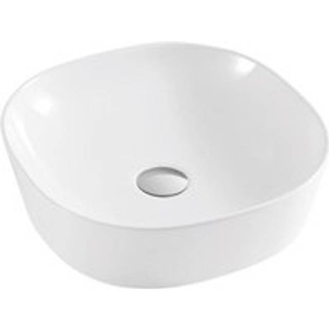 White Premium 400mm Oval Countertop Basin - One Size