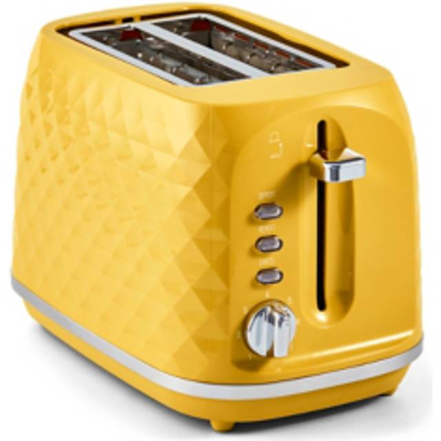 George Home Yellow Textured 2-Slice Toaster GTT101Y-21