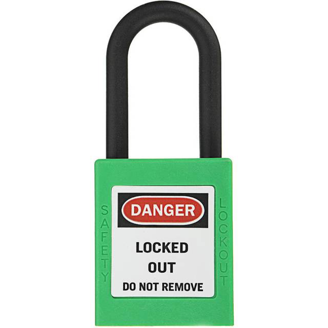 (Green) ABS Steel Lock Keyed-Alike Message Padlock Sets Plastic Security Industry Padlock