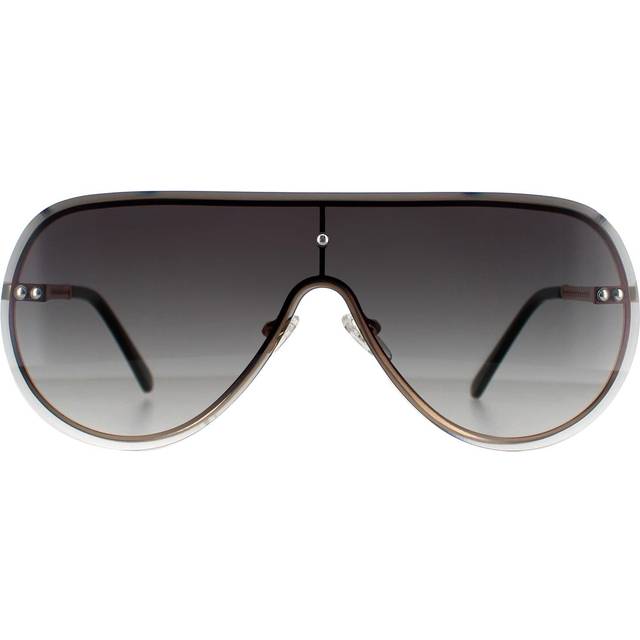 Guess Factory Smoke Gradient Shield Ladies Sunglasses GF0400 32B 00 - Gold Tone (OS)