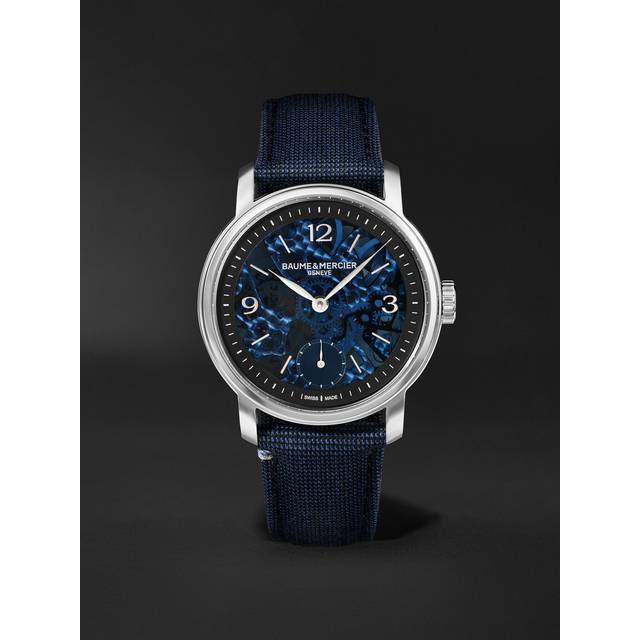 Baume & Mercier - Classima Hand-Wound Skeleton 42mm Stainless Steel and Alligator Watch, Ref. No. 10735 - Men - Blue