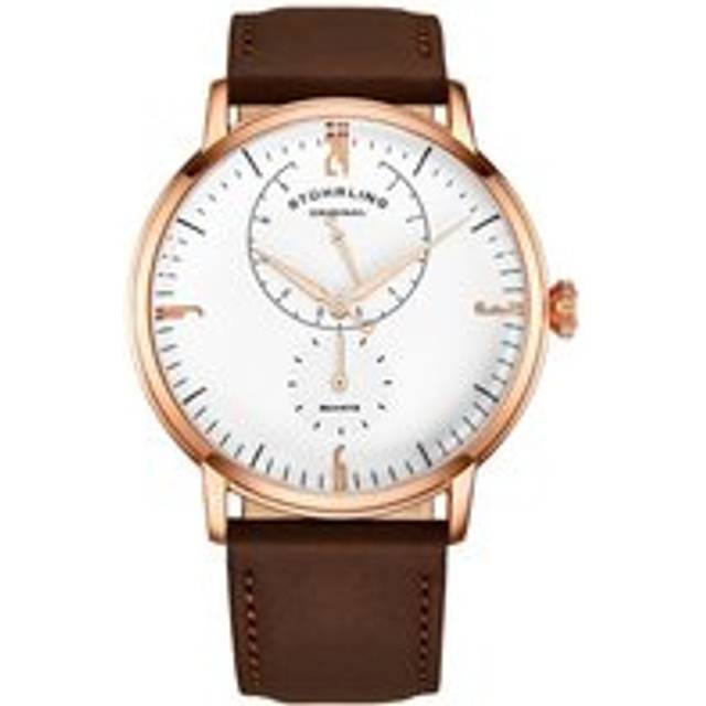 Cabaletta 3969 Dress Watch Quartz 42mm With 24 Hour Sub-Dial Leather strap - Brown - One Size