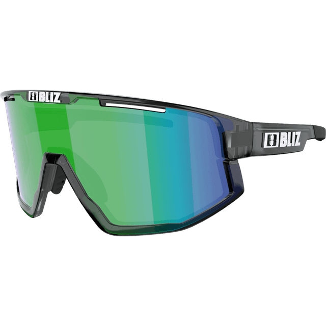 Bliz Fusion Sunglasses - Crystal Black Frame / Brown with Green Multi Lens - Black/brown/green