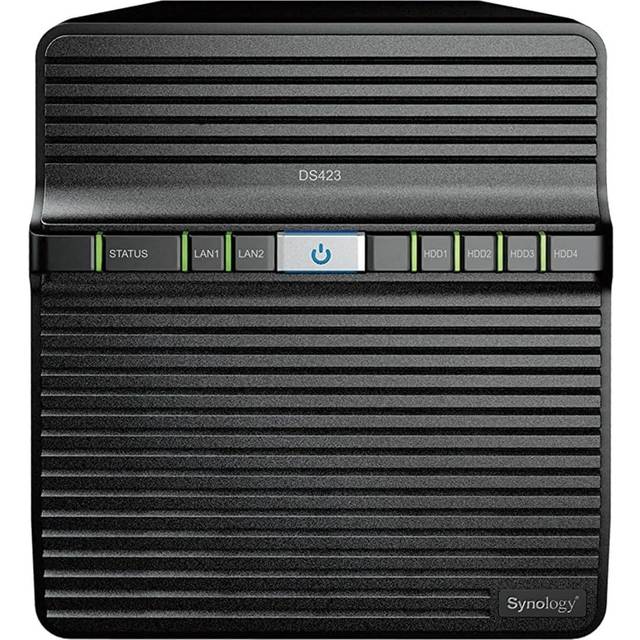 Synology DS423 4 fack Desktop NAS: Effektiv datalagring och säkerhetskopiering