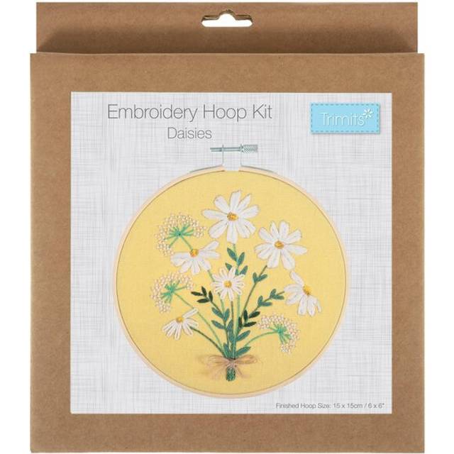Trimits Daisies Embroidery Hoop Kit