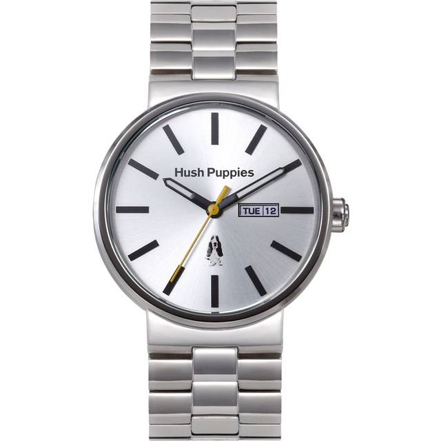 Hush Puppies : Signature Mens Silver Watch Stainless Steel - One Size