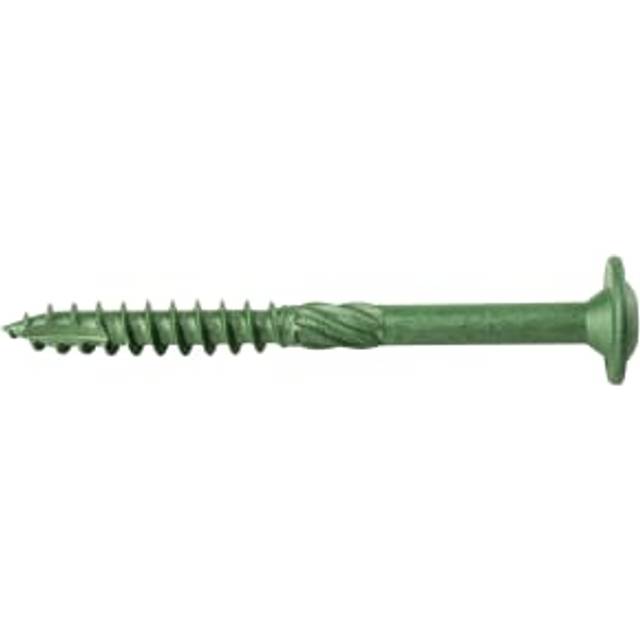 Wickes Timber Drive Washer Head Screws - 7 x 75mm - Pack of 25 - Green