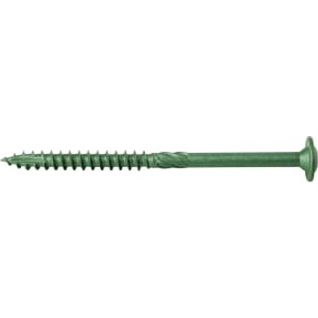 Wickes Timber Drive Washer Head Screws - 7 x 100mm - Pack of 25 - Green