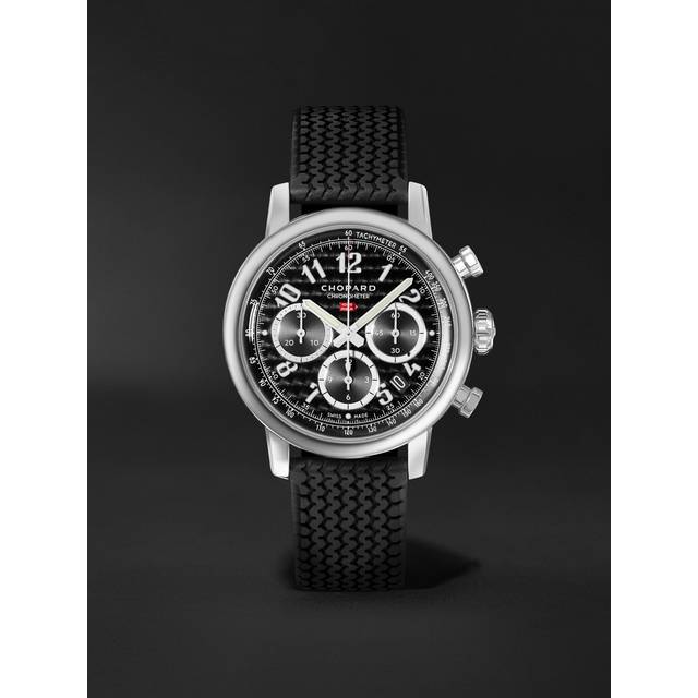 Chopard - Mille Miglia Classic Automatic Chronograph 40.5mm Stainless Steel and Rubber Watch, Ref. No. 168619-3001 - Men - Black