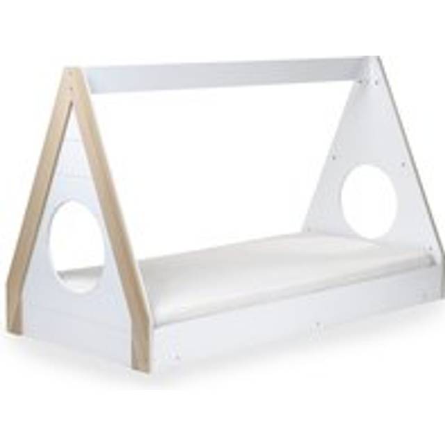 Julian Bowen Festival 3ft Single Light Wood and White Wooden Bed Frame