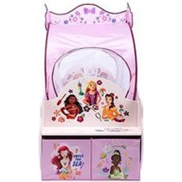 Disney Princess vagn småbarn säng: Robust konstruerad träkonstruktion, skyddade sidor, träskivor, passar 140 cm x 70 cm madrass (madrass ingår inte)