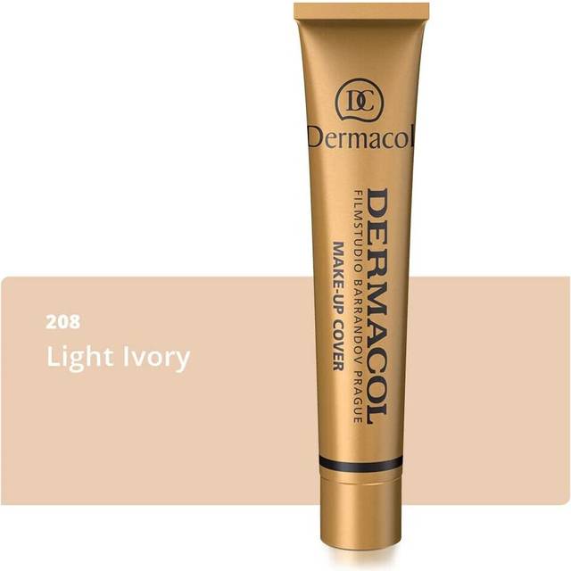 Dermacol DC Full Coverage Foundation | Long Lasting Waterproof Makeup Cover Cream SPF30 | Hypoallergenic & Light Weight Liquid | Tattoo, Acne, Spots,