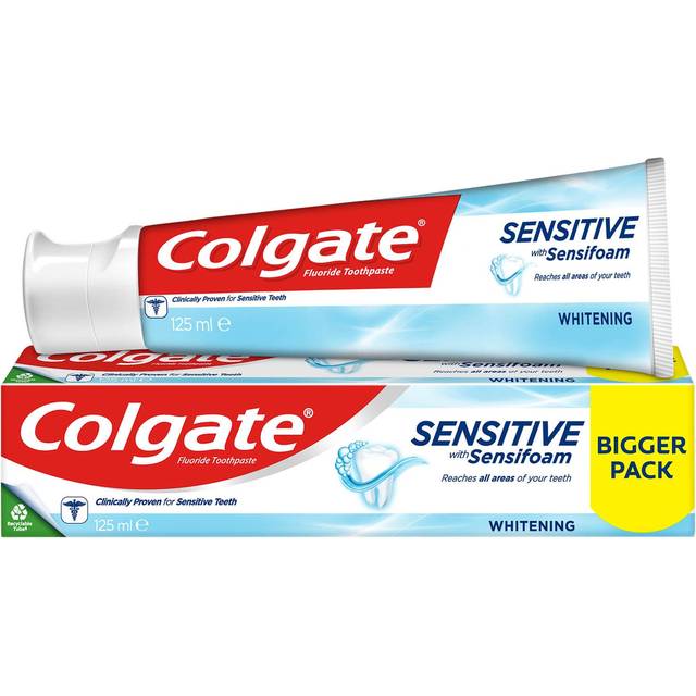 Colgate Tandkr&amp;auml;m 125 ml Sensitive Foam Whitening