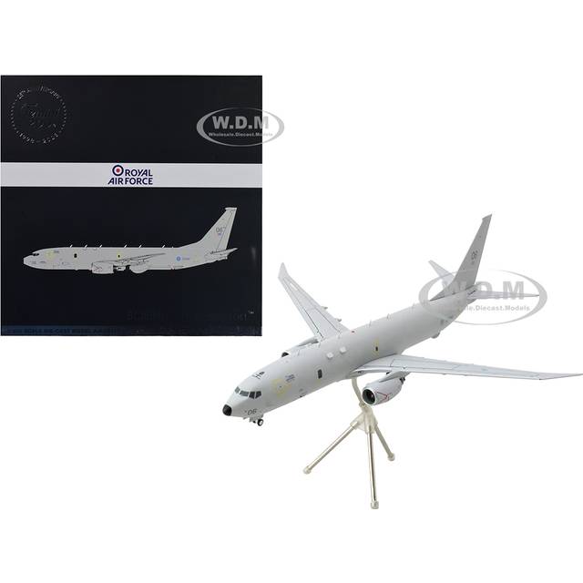 Boeing P-8 Poseidon Patrol Aircraft &#34;UK Royal Air Force&#34; Gray &#34;Gemini 200&#34; Series 1/200 Diecast Model Airplane by GeminiJets