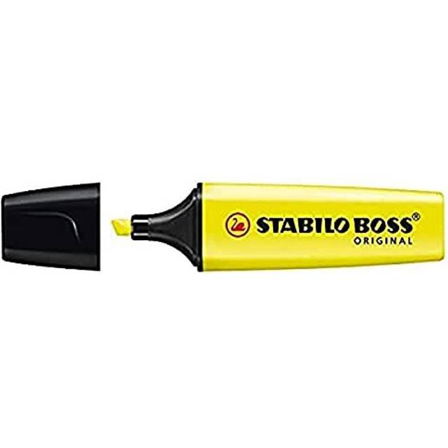 STABILO BOSS Original Fluorescent Highlighter, 2mm + 5mm Tip - Yellow